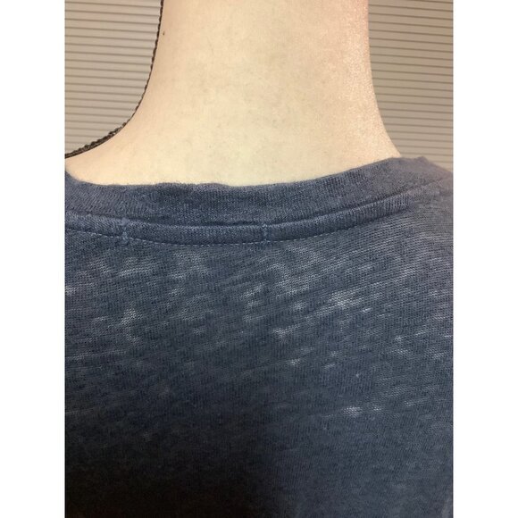 Red Haute Blue Linen Ruffle Sleeve Top -- NWT -- XS - Picture 8 of 10